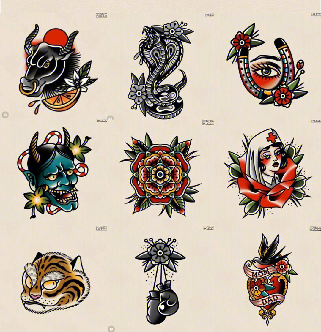 時尚潮流展現(xiàn)，最新紋身圖案設計精選